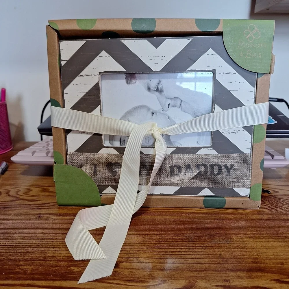 Blossom & Buds I LOVE MY DADDY Shabby Chic Style  Wooden Photo‎ Frame New 4